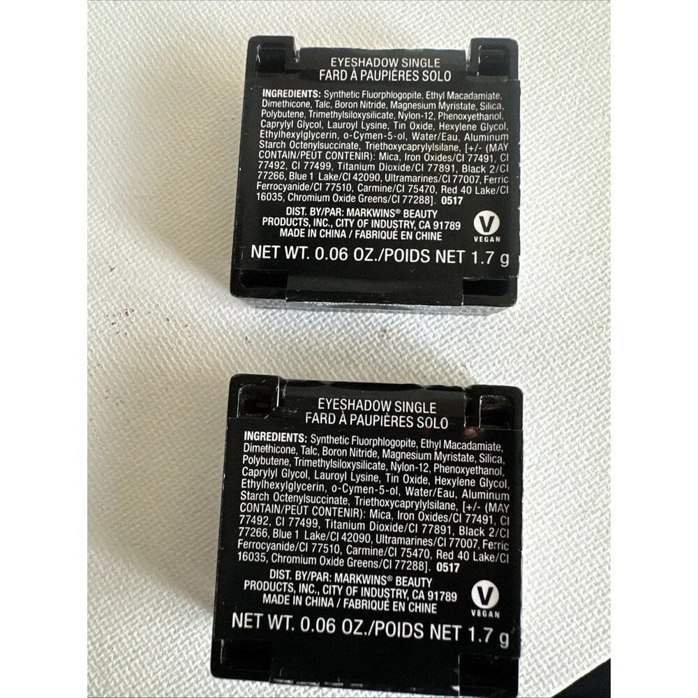 Wet n Wild Color Icon Eyeshadow Single 346A MESMERIZED, dark purple shade x2